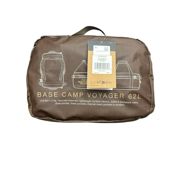 THE NORTH FACE Base Camp VOYAGER Duffel 62L Smokey Brown New w/tag $155 - Picture 1 of 7